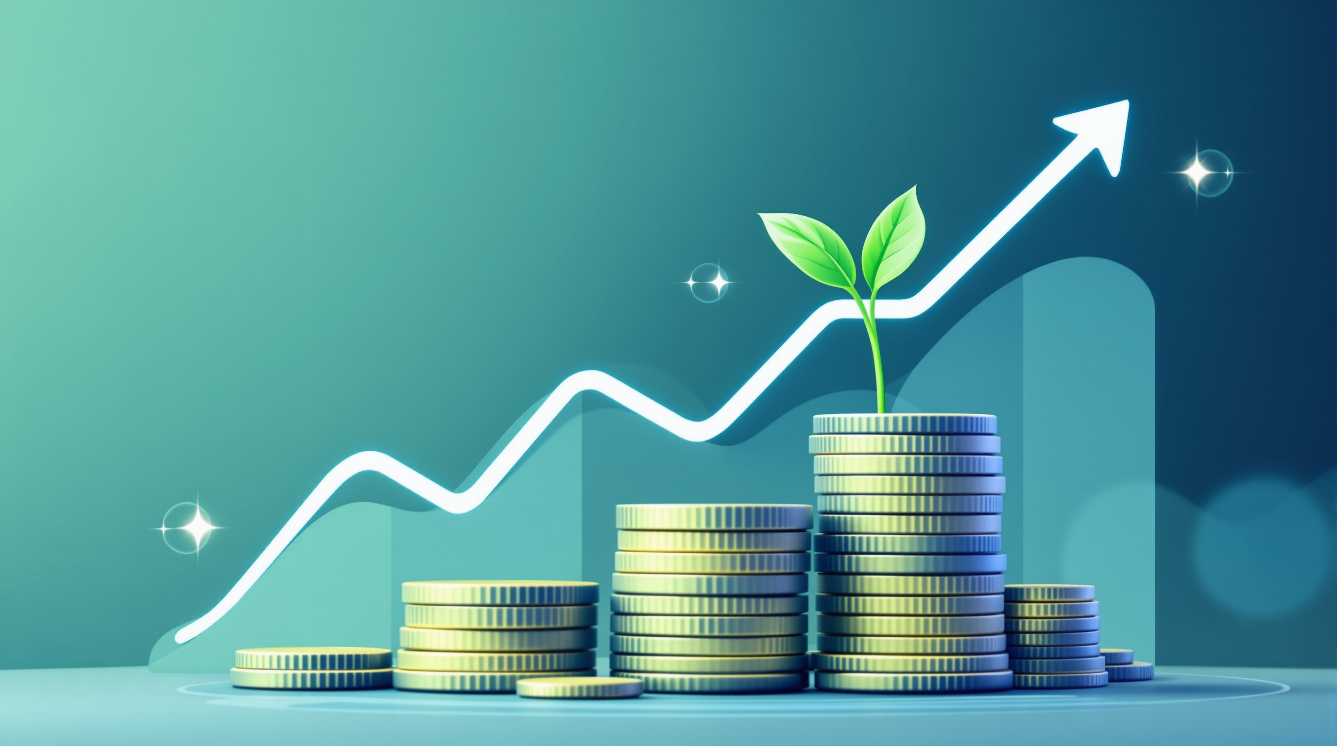 Financial growth concept